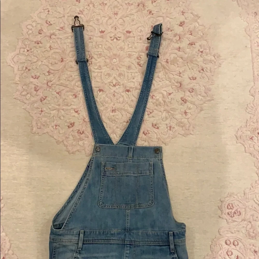 GAP Light Blue Denim Short Overalls - Picture 5 of 5